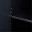 Grande armoire de rangement avec trois tiroirs pour salle de bain / bureau, noir-1709844843