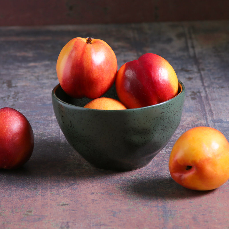 Organic Soup/Fruit Bowl Greenery Stoneware 18.87 Oz