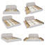 Structure de lit tapissier pour grand lit avec tête de lit haute incurvée, support de pieds robuste et rangement à roulettes pour les chambres à coucher-124318337-124318338
