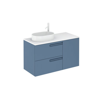 Goltz 41'' Single Bathroom Vanity with Solid Surface Top