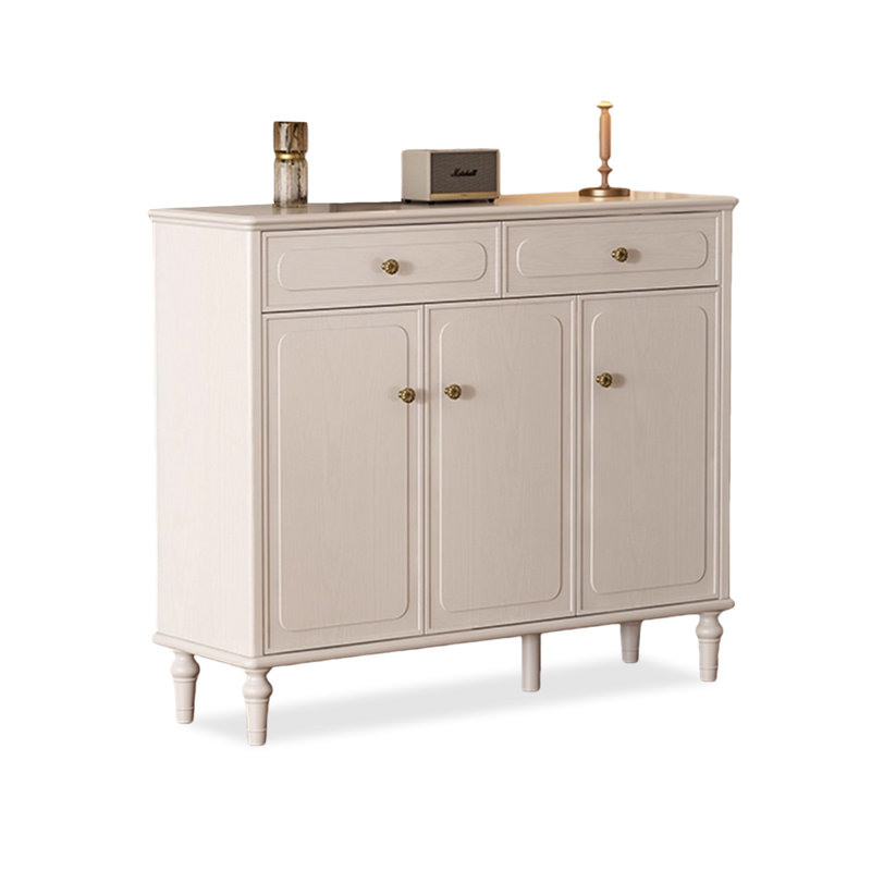 Banc de rangement blanc en bois manufacturé, H 39,37 po x l 47,24 po x P 14,17 po, Blanc
