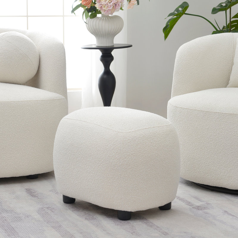 Ensemble de 2 repose-pieds 23 po, Beige Boucle