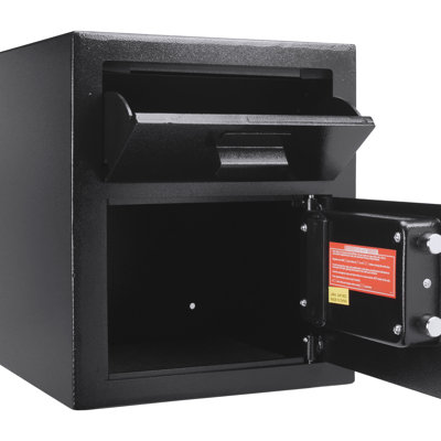 Coffre-fort à clavier 72 pi³, deux codes à broches, déflecteurs de pêche, uni, noir, 14 po P x P 15,89 H, 41,32 lb avec protection, acier, profondeur largeur hauteur,