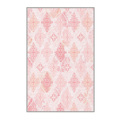 Elegant 3D Printed Area Rug, 4.6 x 7.2 ft | 100% Polyester, 0.31 in Pile Height, Antibacterial | Non-Slip PVC Felt Dot Underside, Machine Washable, Perfect for Living Room or Bedroom, Durable & Stylish Design