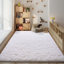 Tapis uni blanc moelleux pour salon chambre à coucher chambre d'enfant chambre d'enfant