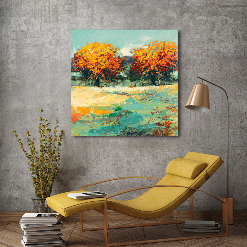 1LR6269 Countryside In Summer II - Wrapped Canvas Print, 70cm H x 70cm W x 4cm D