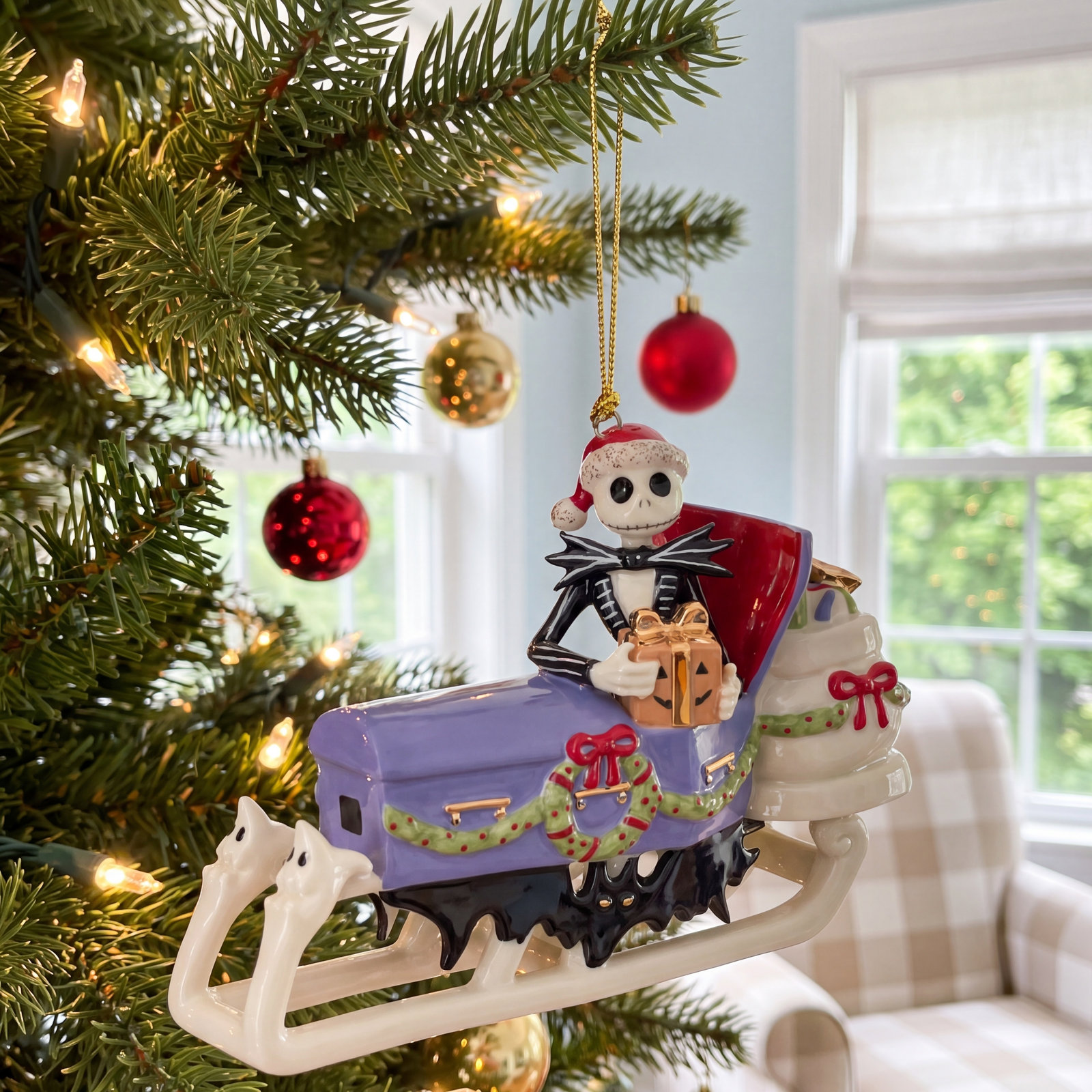 3" Porcelain Holiday Ornament
