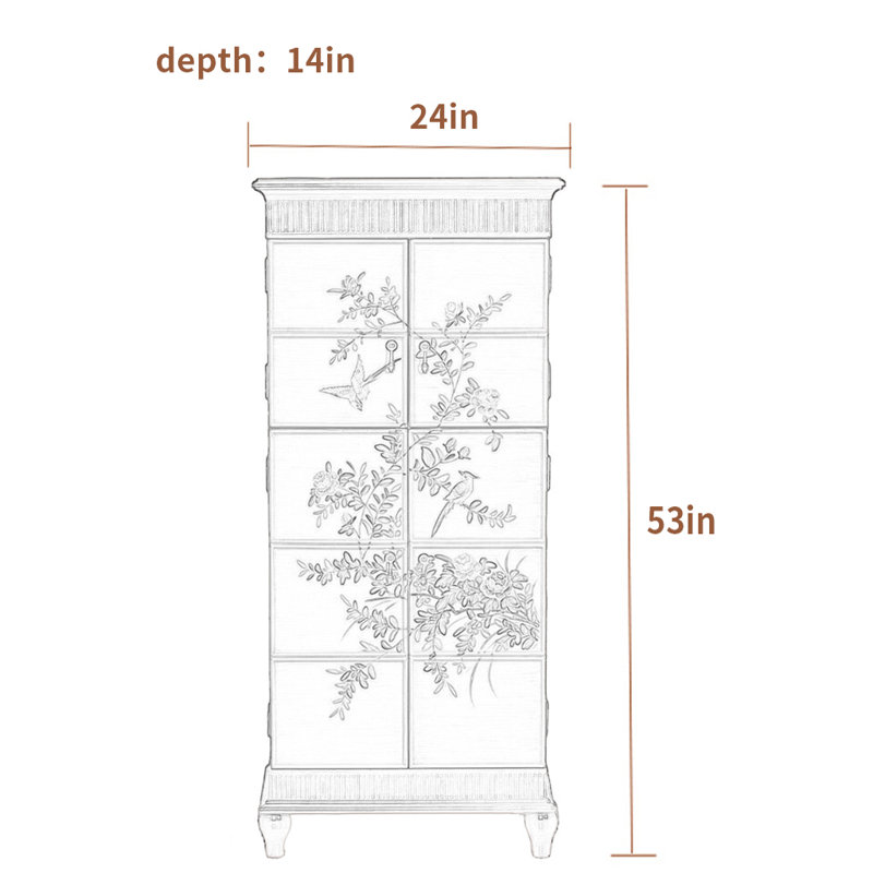 15 Pair Shoe Storage Cabinet