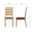Herrman 80cm Square Dining Table 4 Chairs Set. Ladder Back Chairs. Leather Cushioned Seat.-895533498