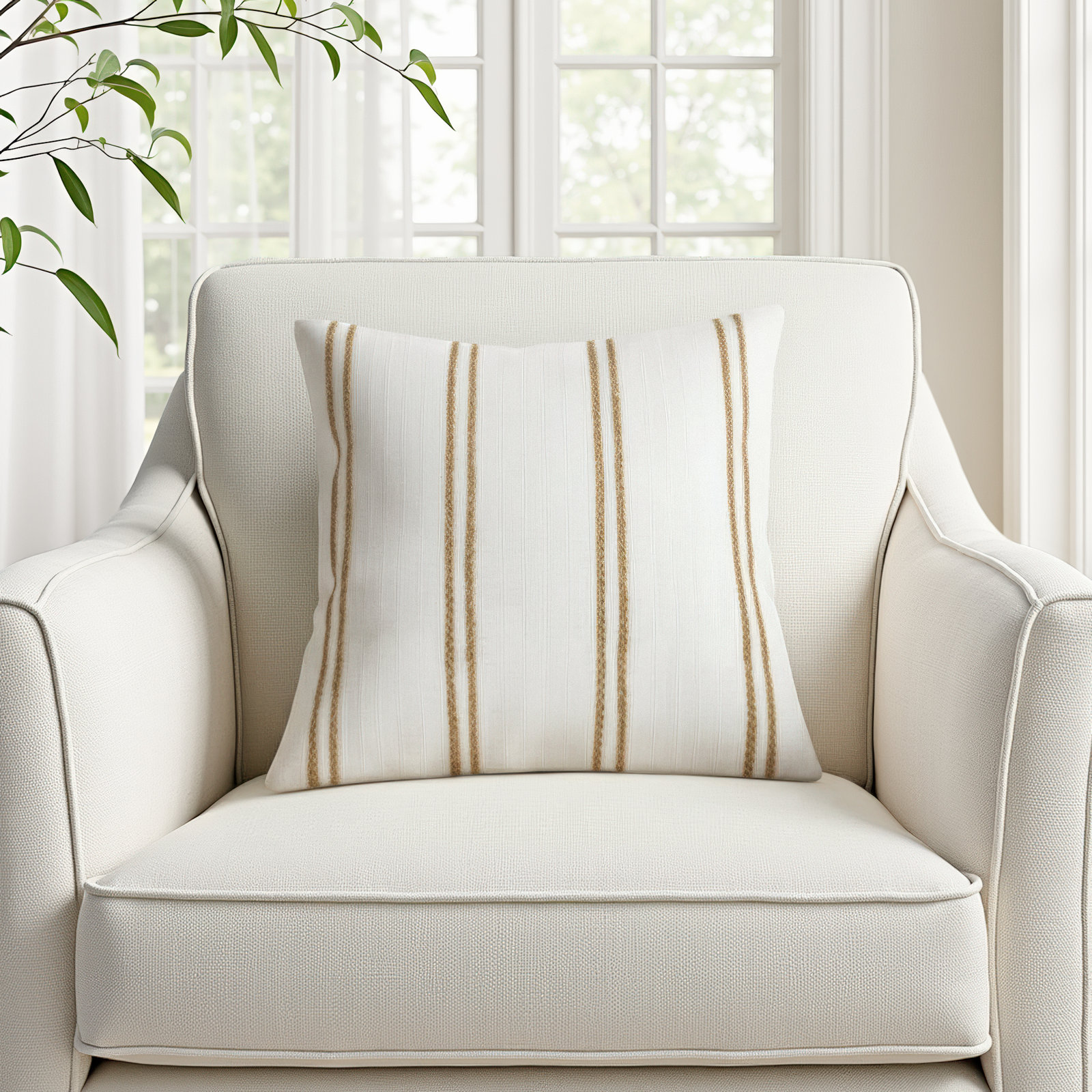 Bren 20" x 20" Cotton Throw Pillow