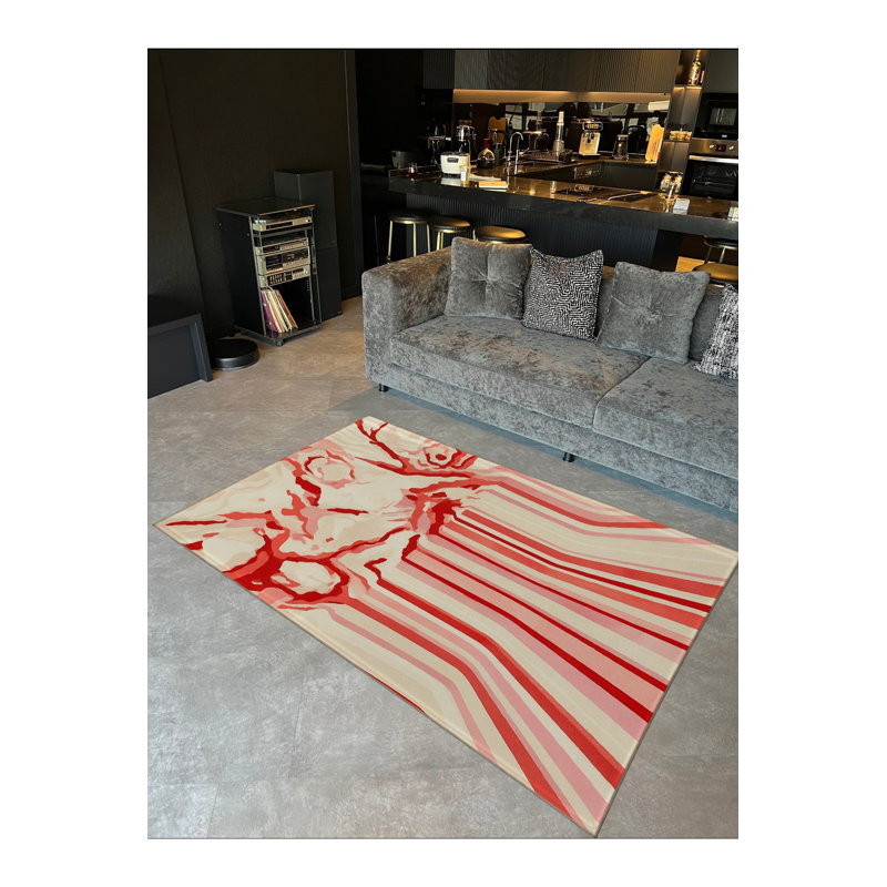 Tapis beige tissé Mosso, 6'7" x 9'10"