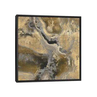 Stone With Gold And Grey II by Danielle Carson - Print on Canvas