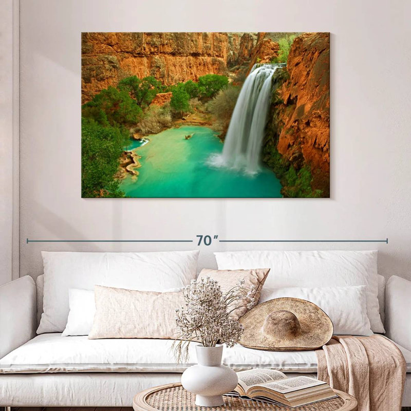 Havasu Falls dans le Grand Canyon, H 32 po x l 48 po