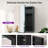 Husai Recessed or Surface Mount Aluminum Frameless Medicine Cabinet With Mirrored Door and Adjustable Shelves-408647401-408647405