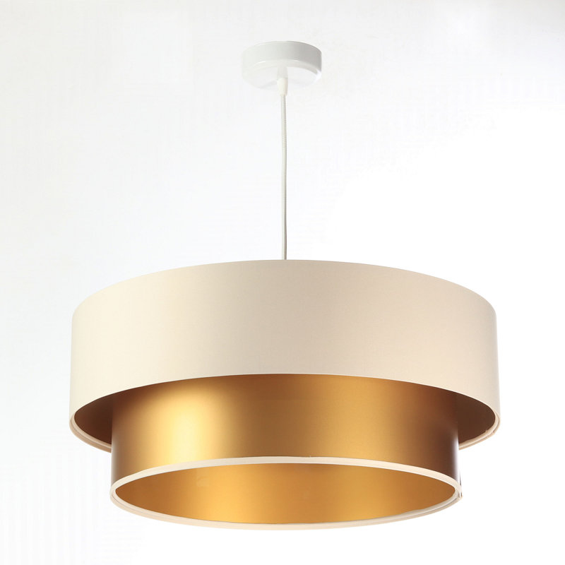 Shandra 1 - Light Black Drum Pendant, 20" H x 40" W x 40" D, Dark Green