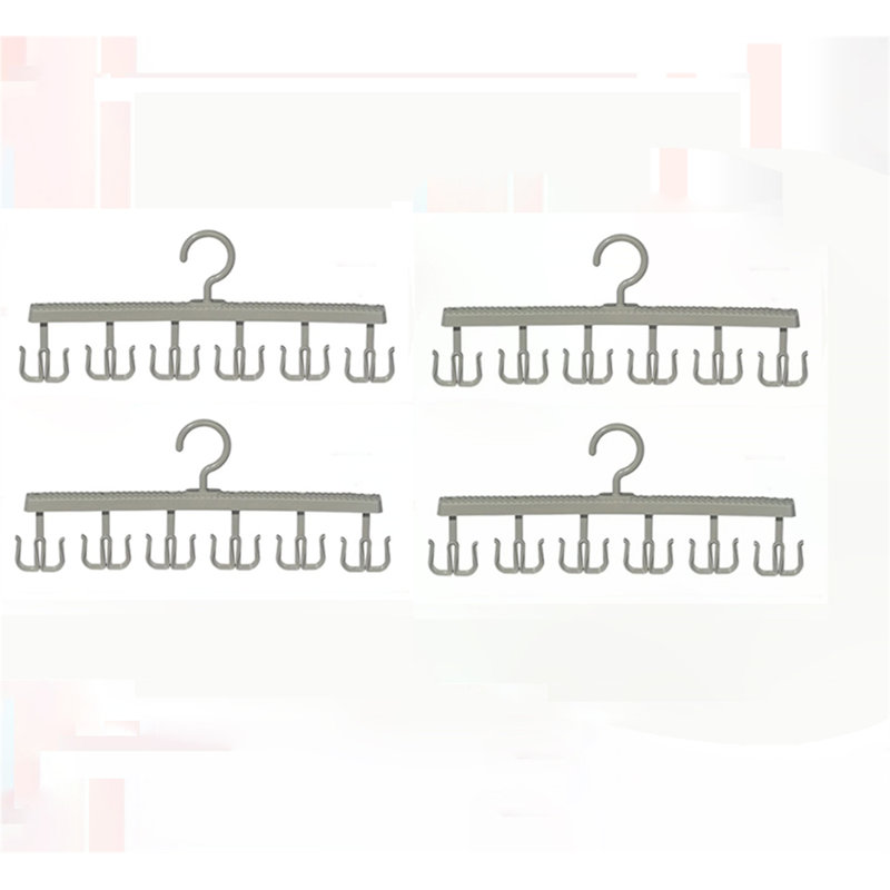 Versatile Plastic Multi-Hook Hanger, 4