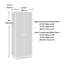 Armoire de rangement, finition grise