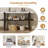 Narrow Console Table With Marble-Effect Top, Retro Entryway Table With Open Shelf, Sofa Table For Entryway, Hallway And Living Room-1654315073