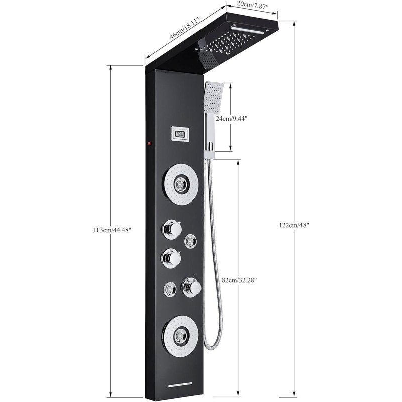 Suzie Shower Tower Panel