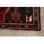 Tapis unique en laine noué à la main de style années 1990 de 3 pi 10 po x 5 pi 2 po gris foncé / rouge Hassanati