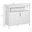 Buffet de cuisine, buffet avec 2 portes et tablettes réglables