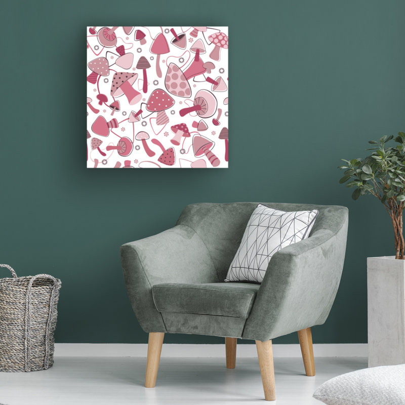 Œuvre sur toile rose bolologia, Fiona Stokes-Gilbert, H 14 po x l 14 po