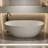 69 - Inch Freestanding Orange Solid Surface Soaker, Resin Stone Bathtub, Smooth Touch, Good Insulation 69'' Stone, Ergonomic For Individual Use