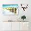 Groynes On Whitby Beach Painting - Wrapped Canvas-56655552