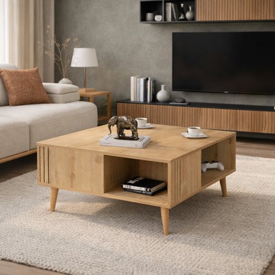 Table basse avec rangement Aidtya