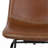 Modern 26" PU Leather Swivel Counter Stool With Low Back Sled Base Footrest-121323532
