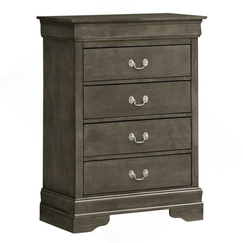 Coffre de rangement gris élégant