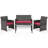 Arquit 4 - Person Outdoor Patio Seating Group with Cushions-1511053091