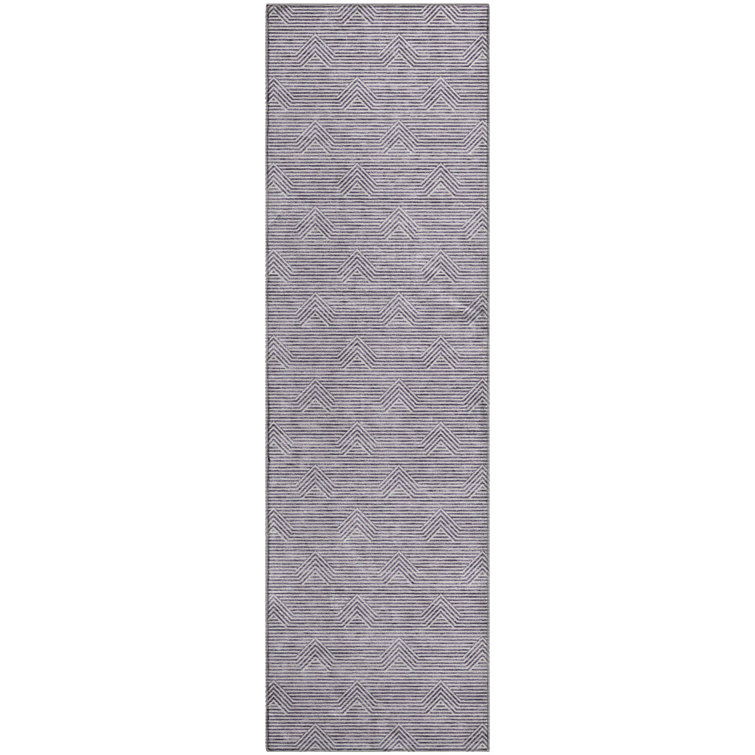 Premium Machine Washable Prisco Purple Rug