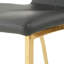 Table de cercle moderne en verre de style moderne, design transparent élégant, ensemble de chaises de salle à manger en polyuréthane à base de support durable, pieds de chaise plaqués or, convient aux cuisines de restaurant (ensemble de 5)