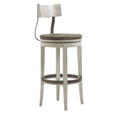 Oyster Bay Swivel Upholstered Stool
