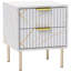40cm W Engineered Wood Bedside Table-1433129013