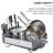 Large Capacity Full Size Rust Resistant Dish Rack with Angled Drain Board and Removable Flatware Caddy, Light Grey