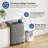 Himimi Delia 2.8 Cubic Feet cu. ft. High Efficiency Portable Washer Grey-Black-122000972
