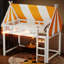 Lit mezzanine avec auvent, lumières DEL, tablette et base de lit pour économiser de l'espace-1240933288-1240933289