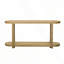 Table d'entrée moderne minimaliste en placage de frêne avec bureau ovale pour vestibule, couloir, salon et bureau-804085655