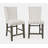 Verdonna Upholstered Counter Stool with Solid Wood Frame