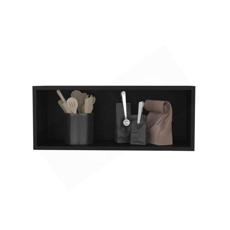 Armoire murale Axtell, cuisine, noir