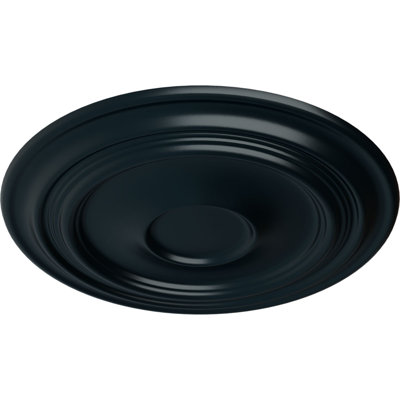 Endurathane Traditional Ceiling Medallion, 24 3/8"OD x 1 1/2"P (Fits Canopies up to 5 1/2"), Hand-Painted Night Shade Finish