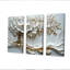 Cerisiers en fleurs blanc doré II - ensemble d'art mural cerisier en fleurs-107212446-107212448