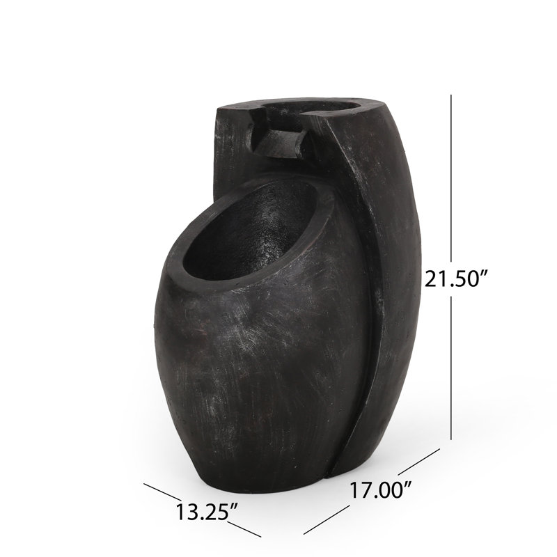 Weather Resistant Floor Fountain with Light
