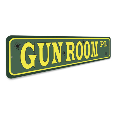 Gun Room Street Aluminum Sign