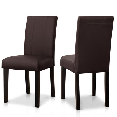Anirvin Faux Leather Waterproof Upholstered Dining Chair
