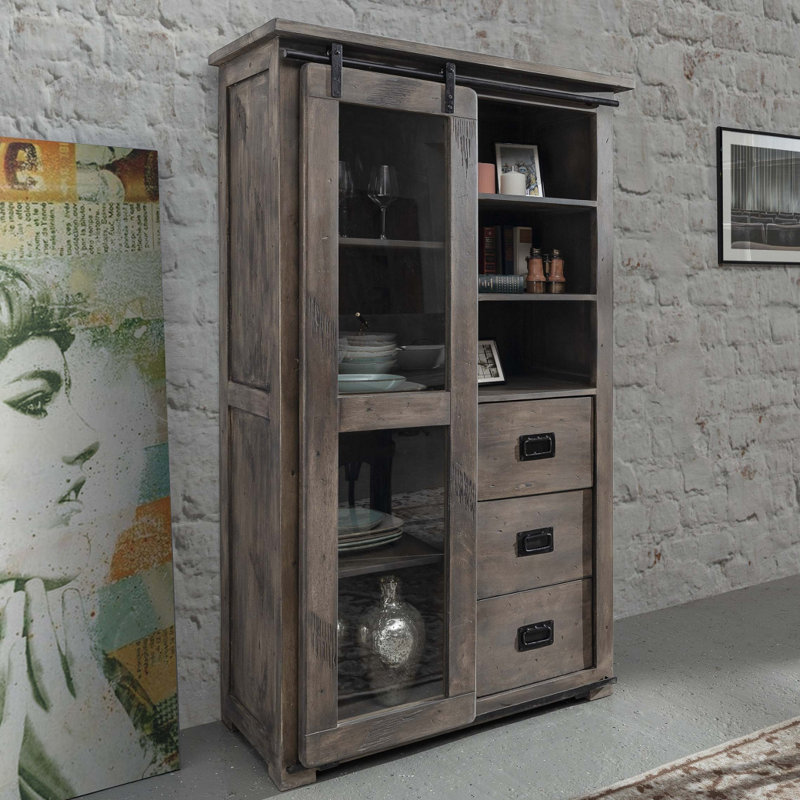 Railway Display Cabinet, Grey