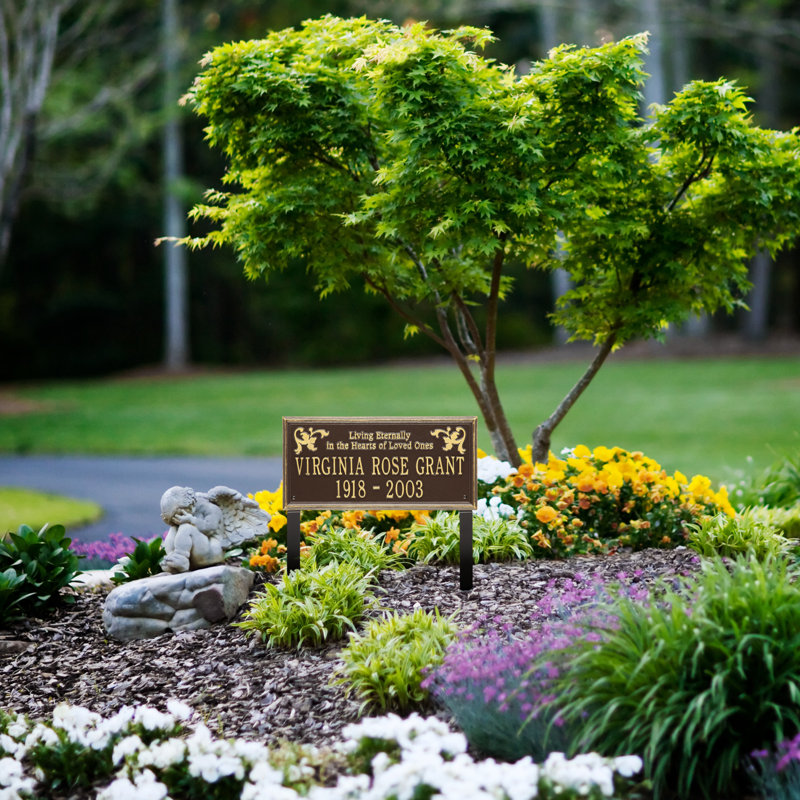 Wilmington 'Living Eternally' Memorial Plaque, Bronze/Gold, Yes
