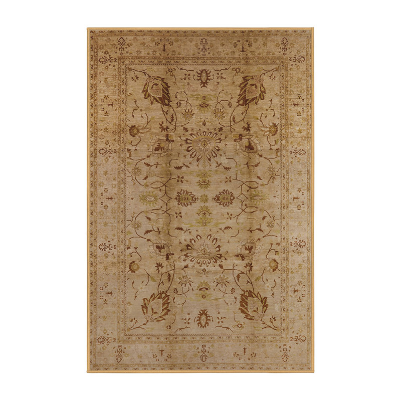 Tapis oriental brun clair Hovig, Rectangle 4 pi x 6 pi
